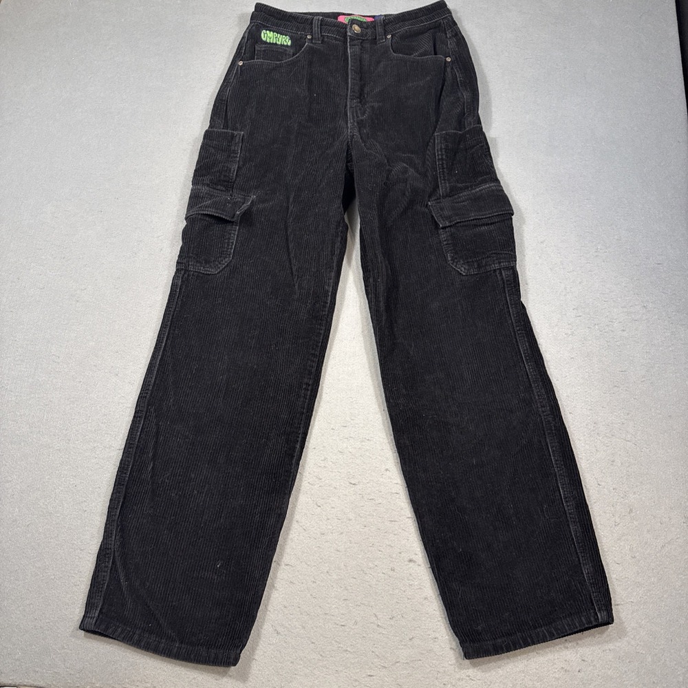 Empyre Corduroy Black Loose Fit Skate Pants SIZE 2 /27 CARGO